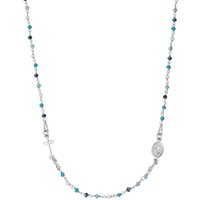 Collana Amen Donna Rosari in Argento Cristallo CRO25BMUB3 - CRO25BMUB3